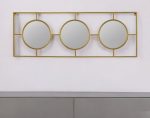 Homeroots - 16" Gold Iron Framed Accent Mirror