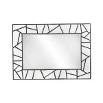 Homeroots - 28" Black Metal And Glass Mosaic Framed Accent Mirror - Image 2