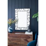 Homeroots - 28" Black Metal And Glass Mosaic Framed Accent Mirror - Image 8