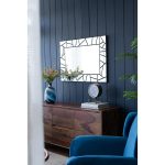 Homeroots - 28" Black Metal And Glass Mosaic Framed Accent Mirror - Image 6