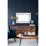 Homeroots - 28" Black Metal And Glass Mosaic Framed Accent Mirror - Image 7