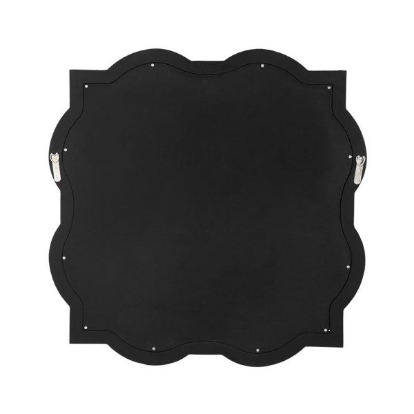 Homeroots - 32" Clear Scalloped Glass Framed Accent Mirror - Image 3