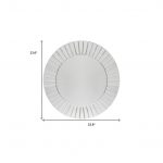 Homeroots - 24" Clear Round Beveled Glass Framed Accent Mirror - Image 6