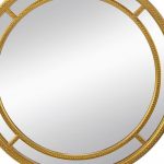 Homeroots - 35" Gold Geo Dot Round Double Frame Accent Mirror - Image 3