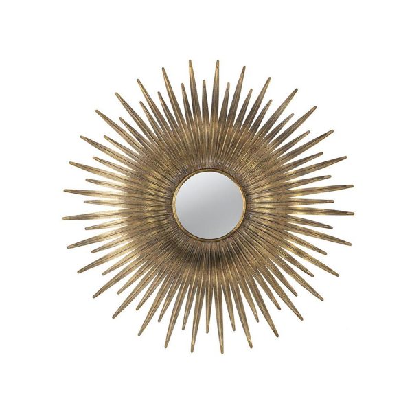Homeroots - 28" Gold Sunburst Iron Framed Accent Mirror - Image 2