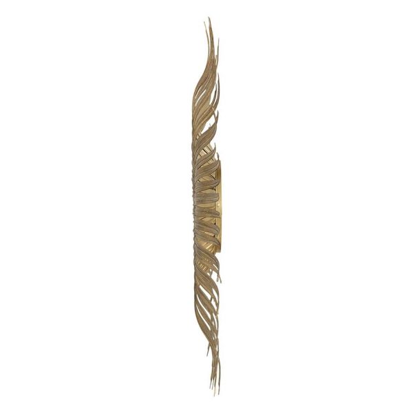 Homeroots - 28" Gold Sunburst Iron Framed Accent Mirror - Image 3