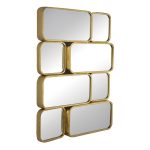 Homeroots - 32" Gold Iron Framed Accent Mirror - Image 3