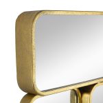 Homeroots - 32" Gold Iron Framed Accent Mirror - Image 5