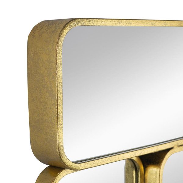 Homeroots - 32" Gold Iron Framed Accent Mirror - Image 5
