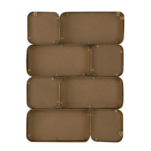 Homeroots - 32" Gold Iron Framed Accent Mirror - Image 4