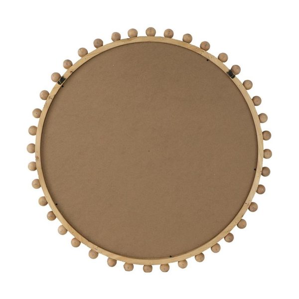 Homeroots - 34" Brown Abstract Wood Framed Accent Mirror - Image 3