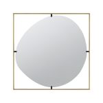 Homeroots - 32" Gold Square Iron Framed Accent Mirror - Image 2