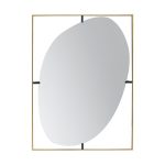 Homeroots - 40" Gold Iron Framed Accent Mirror - Image 2