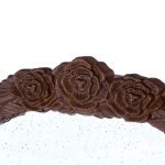 Homeroots - 42" Brown Crowned Top Antiqued Glass Arch Framed Accent Mirror - Image 4