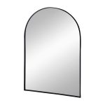 Homeroots - 36" Black Arch Metal Framed Accent Mirror - Image 3