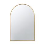 Homeroots - 36" Gold Arch Iron Framed Accent Mirror - Image 2