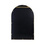 Homeroots - 36" Gold Arch Iron Framed Accent Mirror - Image 3