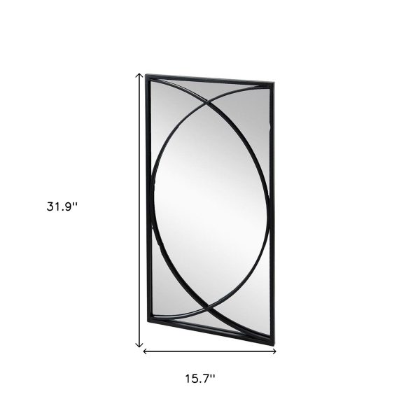 Homeroots - Set of Three Black Iron Framed Accent Mirror - Image 7