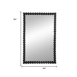 Homeroots - 36" Black Iron Framed Accent Mirror - Image 5