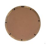 Homeroots - 20" Natural Round Wood Framed Accent Mirror - Image 4