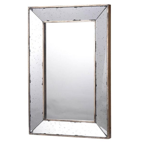 Homeroots - 20" Silver Framed Antiqued Accent Mirror - Image 3