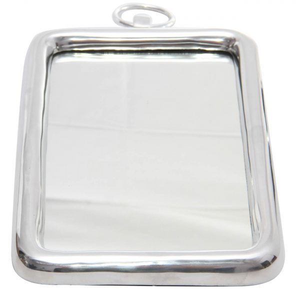 Homeroots - 18" Silver Aluminum Framed Accent Mirror - Image 2