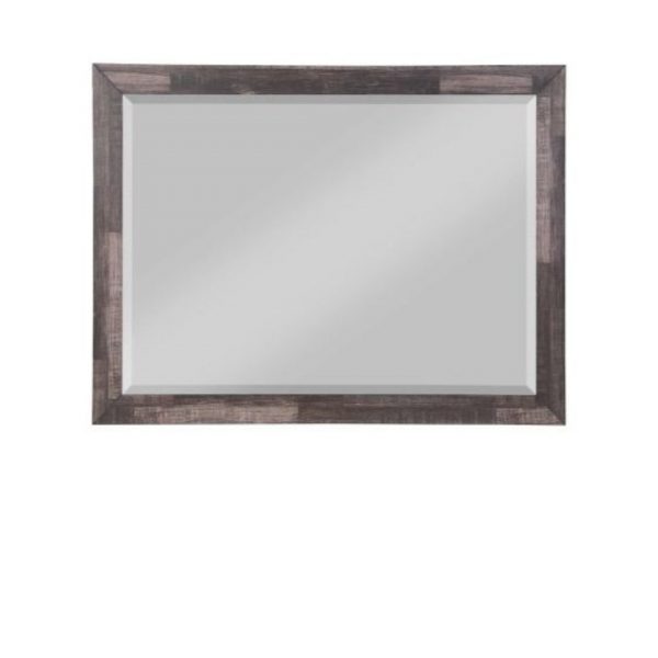 Homeroots - 36" Brown Wood Framed Mounted Dresser Mirror - Image 3