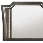 Homeroots - 38" Gunmetal Lighted Abstract Wood Framed Mounted Dresser Mirror - Image 5