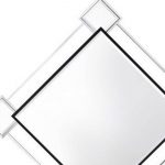 Homeroots - 45" Gray And Black Abstract Metal Framed Accent Mirror - Image 5