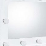 Homeroots - 26" White Metal Framed Mounted Accent Mirror - Image 6