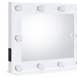 Homeroots - 26" White Metal Framed Mounted Accent Mirror - Image 3