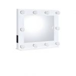 Homeroots - 26" White Metal Framed Mounted Accent Mirror - Image 2