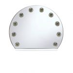 Homeroots - 15" White Abstract Metal Framed Mounted Accent Mirror - Image 3