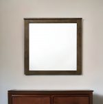 Homeroots - 40" Square Wood Framed Mounted Dresser Mirror