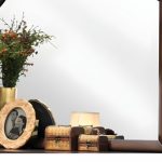 Homeroots - 37" Espresso Abstract Wood Framed Mounted Dresser Mirror - Image 6