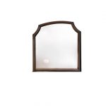 Homeroots - 37" Espresso Abstract Wood Framed Mounted Dresser Mirror - Image 3