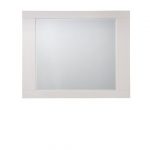Homeroots - 37" White Square Wood Framed Mounted Dresser Mirror - Image 2