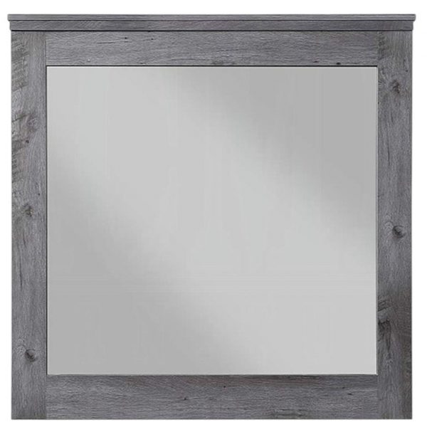 Homeroots - 38" Square Wood Framed Mounted Dresser Mirror - Image 3