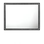 Homeroots - 35" Black Wood Framed Mounted Dresser Mirror - Image 3