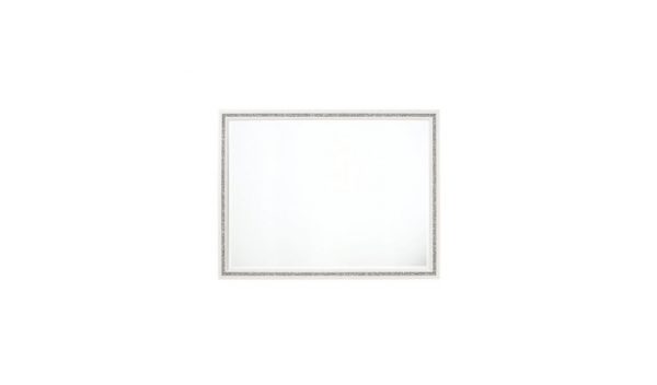 Homeroots - 35" White Wood Framed Mounted Dresser Mirror - Image 4