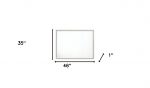 Homeroots - 35" White Wood Framed Mounted Dresser Mirror - Image 6