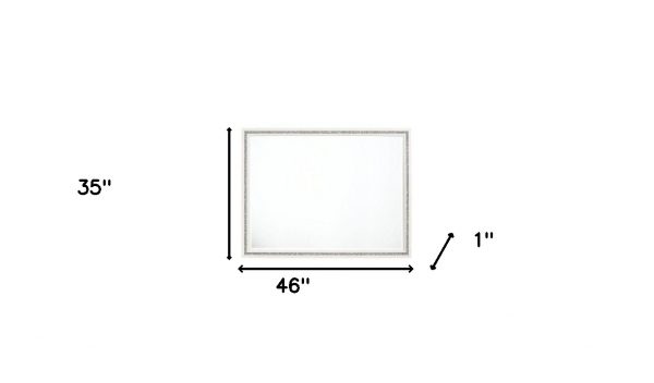 Homeroots - 35" White Wood Framed Mounted Dresser Mirror - Image 6