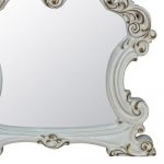 Homeroots - 45" White Abstract Wood Framed Mounted Dresser Mirror - Image 4