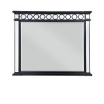 Homeroots - 42" Gunmetal Wood Framed Mounted Dresser Mirror - Image 3