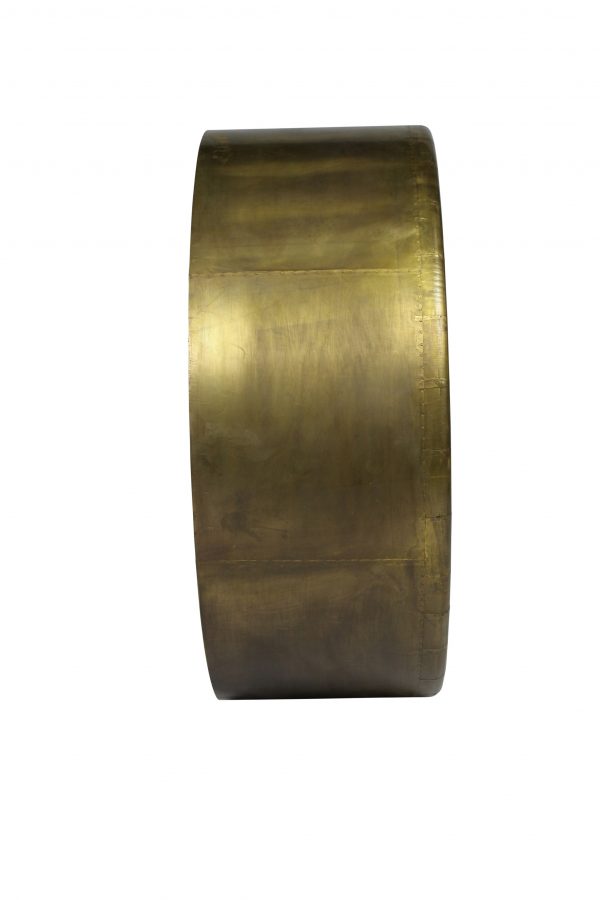 Homeroots - 21" Brass Round Metal Framed Accent Mirror - Image 4