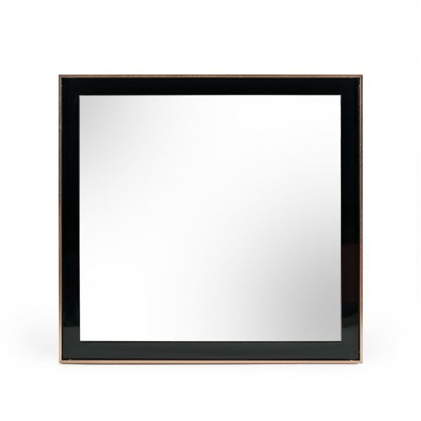 Homeroots - 39" Rose Gold and Black Wood and Metal Framed Accent Mirror - Image 2
