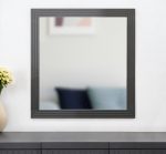 Homeroots - 36" Gray Wood Framed Accent Mirror