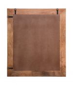 Homeroots - 46" Brown Solid Wood Geometric Starburst Framed Accent Mirror - Image 7