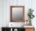 Homeroots - 46" Brown Dresser Solid Wood Mirror