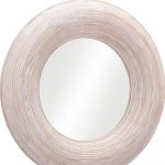 Homeroots - 32" Beige Round Framed Accent Mirror - Image 7